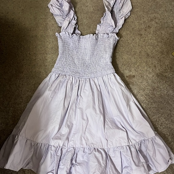 Flora Ruffle Strap Smock Top Mini Dress - Picture 2 of 2